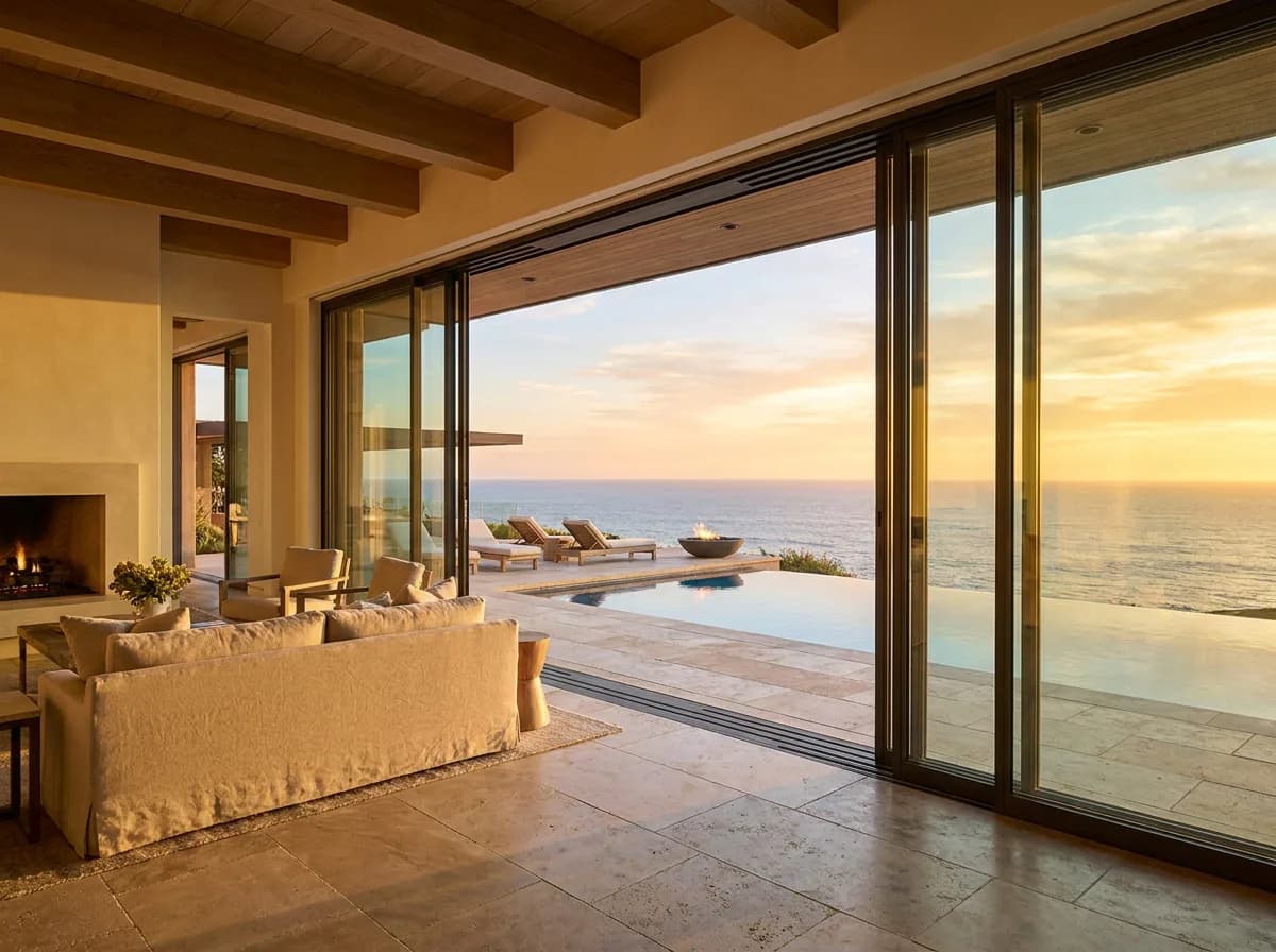 Impact-rated multi-panel sliding glass door system