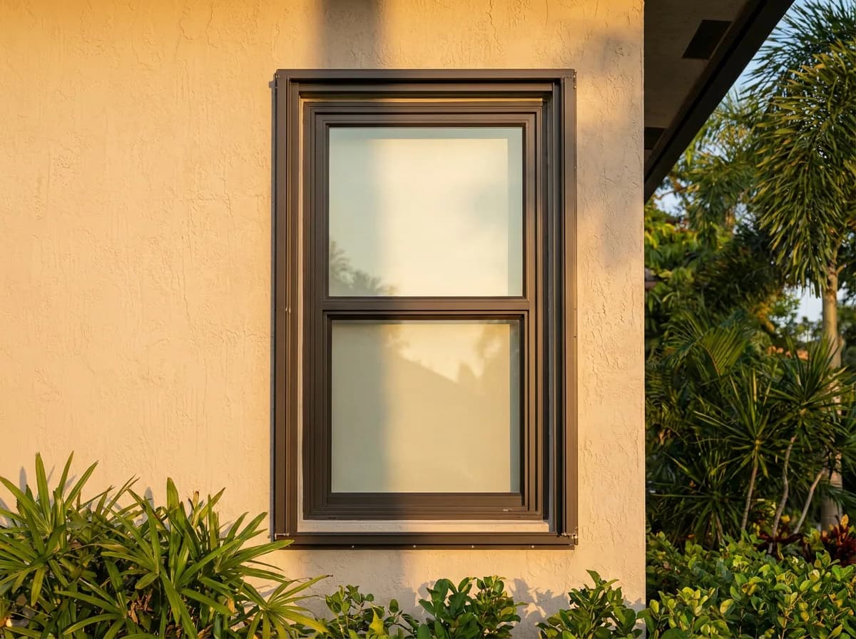 Double hung window with both sashes operable