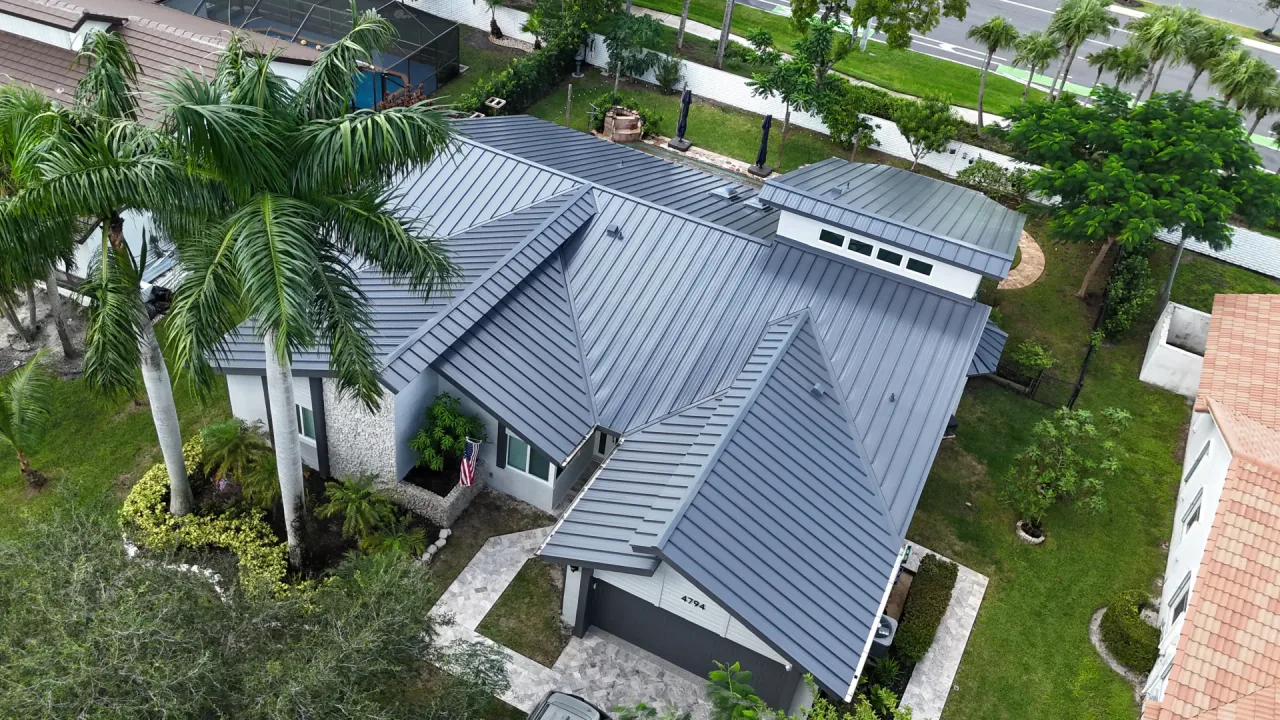 Standing Seam - Miami roof by Titan Builders